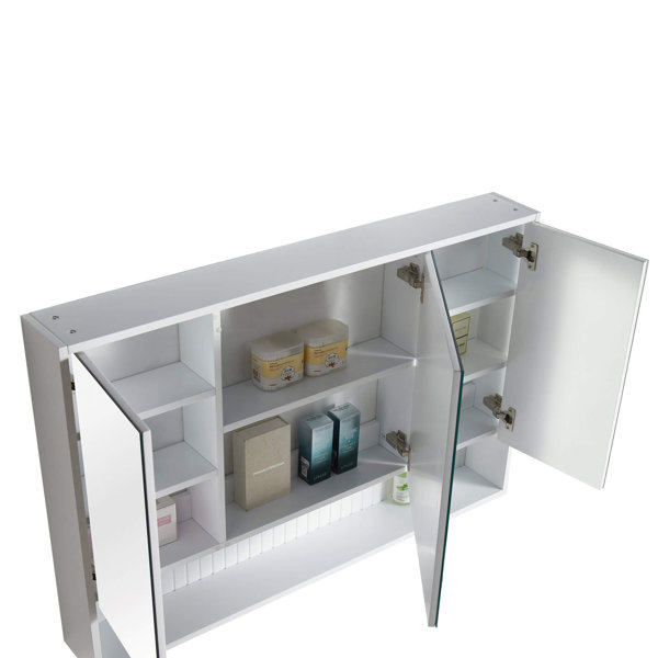 Latitude Run® Asahel Surface Mount Framed Medicine 3 Doors